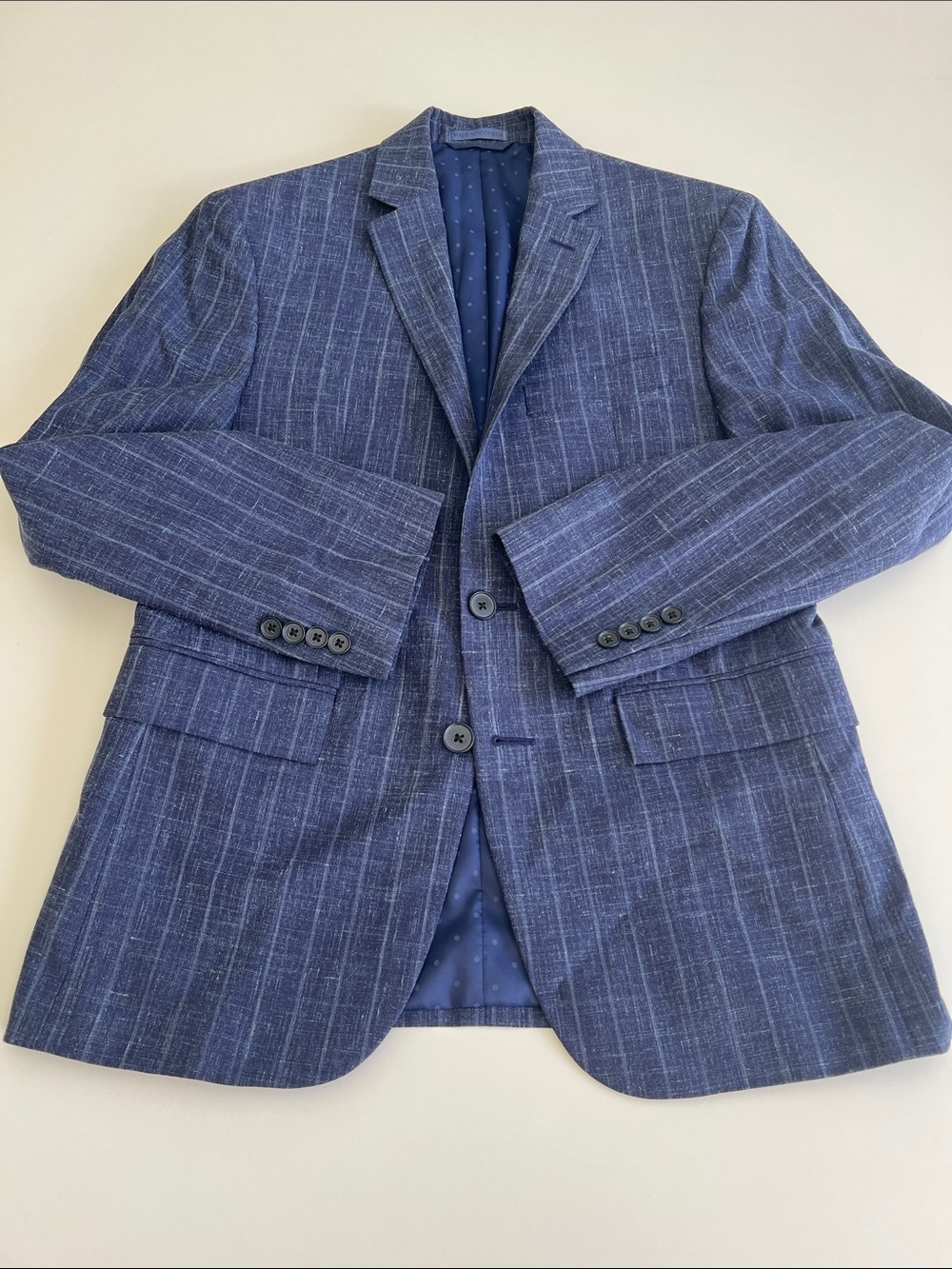Ryan Seacrest Distinction Navy Pinstripe Sport Coat